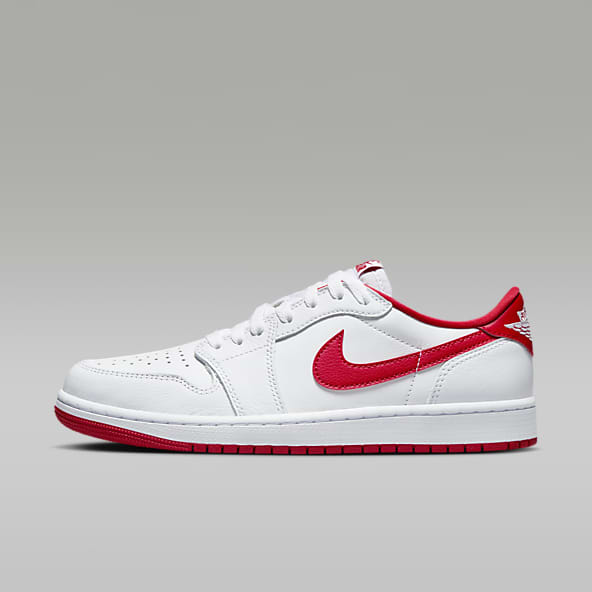 Jordan 1 white low cut deals